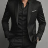 S1ee9aa92225f4dfebe22b793ea2a131cx.jpg Elegant Men's Suit Sets- Slim Fit Tuxedo Set for Weddings & Formal Occasions, Black Suit