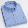 S1ef4c2ac26ed4ea0a592e0091a63a674Z.jpg 100% Cotton Oxford Men's Shirt Short Sleeve New High Quality Business Casual Fashion Men's Plus Size Shirt Formal S-7XL