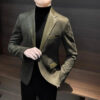 S1f2b74ae421445ddb8f4c7f2e25d7c415.jpg Single Breasted Splicing New In Jacket for Men Vintage Coats Luxury Designer High Quality Spring Clothes Man Suits and Blazers