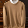 S1f6e397f958b4446931d9d5cc54726f8p.jpg Choice Men's Wool Sweater Autumn Winter New Round Neck Pullover Loose Solid Color Bottoming Shirt Long Sleeve Smart Casual Tops