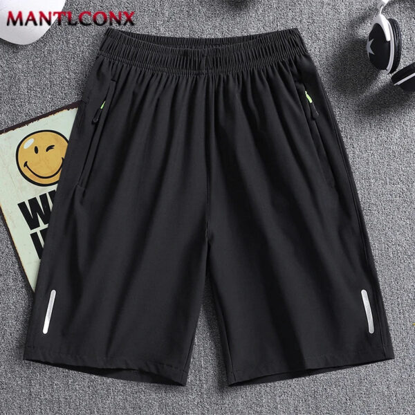 S1fbfcd8b8a6e40159b62cb8ae6097a5fL.jpg Summer Men's Shorts Cool Sportswear Running Sport Shorts Casual Bottoms Gym Fitness Training Jogging Short Pants Men Black Gray