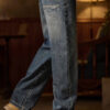 S209c8bf24c5b42ed9e02b229f0434bac2.jpg Mens Elastic Waist Jeans Relaxed Fit Men's Blue Jeans with Elastic Waist with Zipper and Button