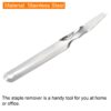 S214448516ab04aa78b6ba37ae41fcb343.jpg 1/2Pcs Multifunctional Portable Staple Remover Tools Flat Staplers Puller Outdoor Stainless Steel Silver Dismantling Tool