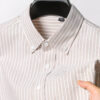 S21577bc7708340a188a27a4509a5e7cbS.jpg New 100% Pure Cotton Oxford Men's Plaid Shirts Male Business Casual High Quality Long sleeve Shirt for Men Pocket Shirt S-5XL