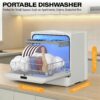 S215f35a8ac304796a7bb2bdd61462127q.jpg Mini dishwasher, 5 programs freestanding table dishwasher, dishwasher with 2 water supply modes, car drying, PE
