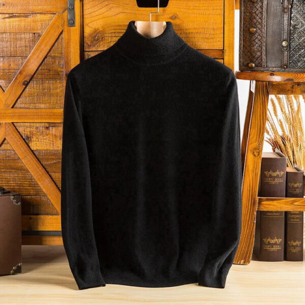 S216b662396b24fefb4edc899897786baD.jpg Soft Cashmere Sweater Men's Clothes Turtleneck Pullover Autumn Spring Korean Popular Casual Knit Reviews Wool High-quality