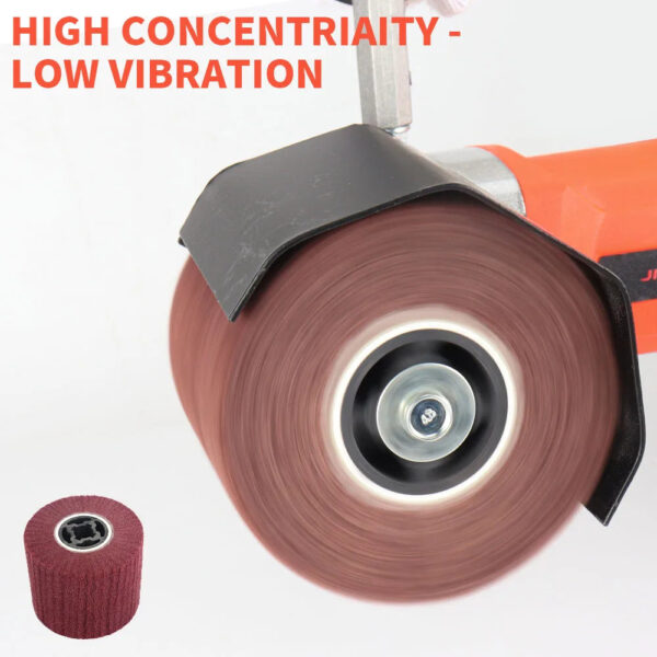 S21a58272410744c8aafe5f05b785c1fdz.jpg SIFANG Non-woven Nylon Abrasive Flap Wheel Brush Wire Drawing Polishing Burnishing Drum Wheel for Stainless Steel