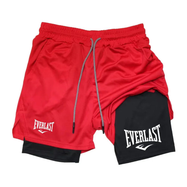 S2240427bd7724fad9fd4f986fde2c79au.jpg Men Running Shorts 2 In 1 Double-deck Sport Shorts Sportswear Gym Fitness Short Pants Training Jogging Bottom Men's Clothing