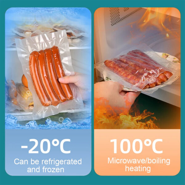 S226707c2a03643688a3f2094877f3a8an.jpg Vacuum Sealer Bags Rolls for Vacuum Sealer Meat Fruit Vegetable Food Vacuum Storage Packaging Bags 12/15/20/25/30cm 500cm/roll