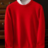 S234b01c1f3444133ab2dbe424e29e005I.jpg Choice Men's Wool Sweater Autumn Winter New Round Neck Pullover Loose Solid Color Bottoming Shirt Long Sleeve Smart Casual Tops
