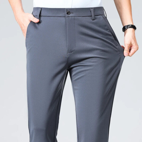 S2390ee36c2cb419aa8d03fae2ea048bda.jpg Summer Autumn Thin Trousers Men Formal Dress Suit Pants Work Pants Quality Business Casual Pants Black Wine Red Long Pants