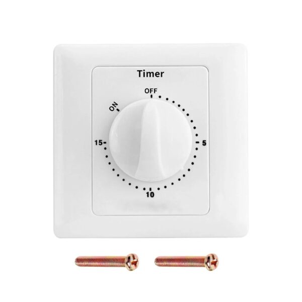 S246344a93ea14e45ace78a7861c9ec01o.jpg 1pc AC220V Electronic Mechanical Timer Switch 86 Panel Countdown Timer Switch Water Pump Power Off Timing Controller Knob Switch