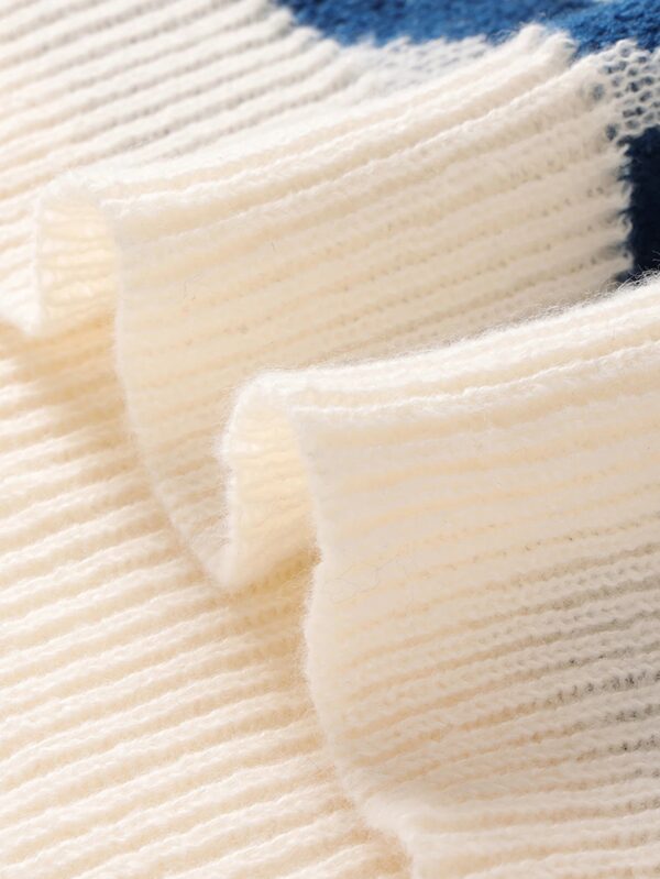 S251bc019759d408b833d35109f328737N.jpg New Popular Autumn and Winter Maze Jacquard Pattern Pullover Sweater Casual Round Neck Contrast Color Knitted Men's Pullover
