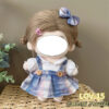 S256c46b964ab481ba2cc0ae18a33f845h.jpg 20cm Cotton Doll Clothes Cute Dress Lolita Vintage Doll Clothes for Plush Doll Idol Dolls For Cotton Stuffed Dolls Accessories