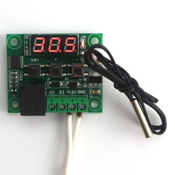 S258dbec739bd4ff7b32f610c0aa16f22K.jpg W1209 DC 12V Heat Cool Digital Thermostat Temperature Controller Miniature Thermostat Temperature Control Switch Panel