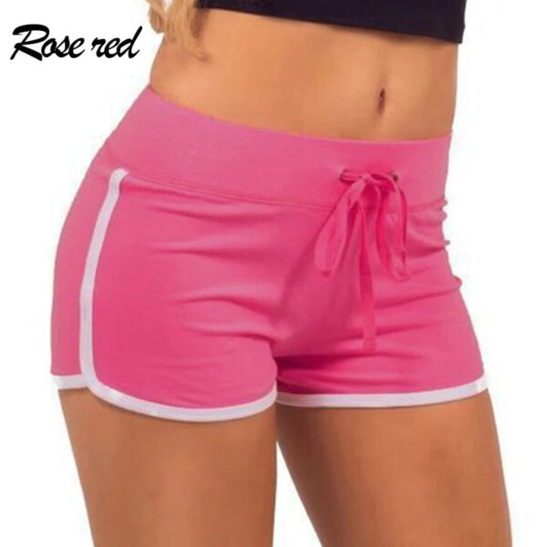 S25960d4aeea84707a363605e5e117e3f7.jpg 1pc Women Sports Yoga Shorts Skinny Patchwork Casual Tight Shorts Fashion Sexy Summer Girls Running Short Pants Gym Hip Training