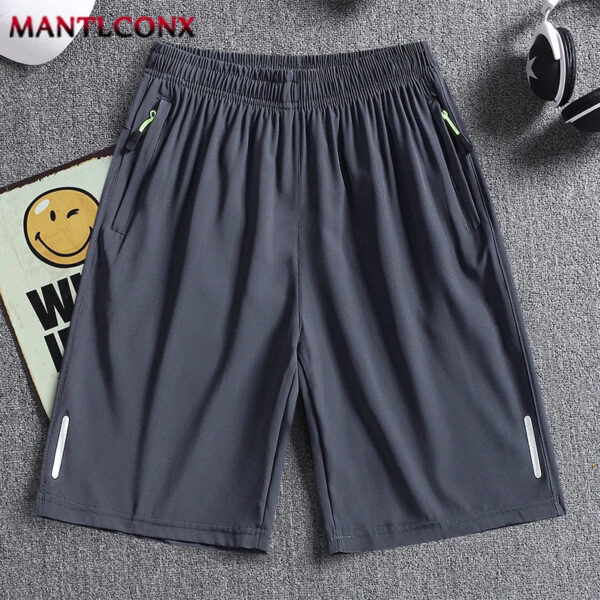 S26137ae4f2b943fdb9c05e1b34646aa6H.jpg Summer Men's Shorts Cool Sportswear Running Sport Shorts Casual Bottoms Gym Fitness Training Jogging Short Pants Men Black Gray