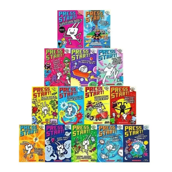 S265c6ce1ca05479081929c1b6dcdffe8H.jpg New 14 Books/set English Press Start!Super Rabbit Boy Reading Edition Scholastic Branches Children Cartoon for Kid Books
