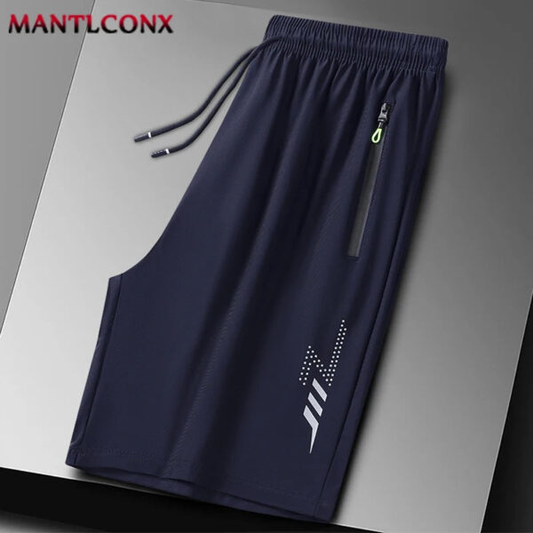 S268e9503a50b4f97b06e9527889cd1e2d.jpg Summer Men's Shorts Cool Sportswear Running Sport Shorts Casual Bottoms Gym Fitness Training Jogging Short Pants Men Black Gray
