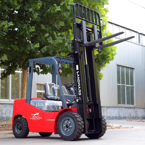 EPA Agricultural High Quality 4WD Diesel Forklift 3 Ton High Power All-In-One Counterbalance Forklift Euro 5 Engine Customized