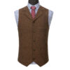 S2789885728ba45409ba316370ece09bdi.jpg Wool Tweed Men's Suits Vest for Groomsmen Wedding Lapel Casual Slim Business Vests Sleeveless Waistcoat Male Gilet Homme Vests