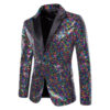 S2799486c800547f586d3bba521fb20e6g.jpg Fashion Men Luxurious Sequin Plaid Suit Jacket Gold / Silver Singer Host Stage Party Loose Dress Blazer Coats