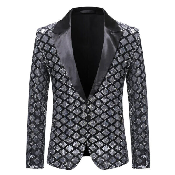 S27cabb0dc3ee4ad188cd2864911a4759E.jpg Fashion Men Luxurious Sequin Plaid Suit Jacket Gold / Silver Singer Host Stage Party Loose Dress Blazer Coats