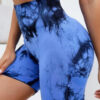 S27e78368bf0b4895b387facc263aa6816.jpg Multicolour Tie Dye Women’s Quick Drying Yoga Shorts Tight Fitting Sports Shorts for Women Peach Hip Compression Shorts Fitness