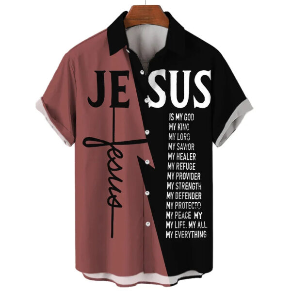 S28393c935b3040ae97eb5d2eeffdb054f.jpg Crusader Knight Printed Short Sleeve Shirt Fashionable And Handsome 3D Printed Men's Casual Large Size Shirt 2023