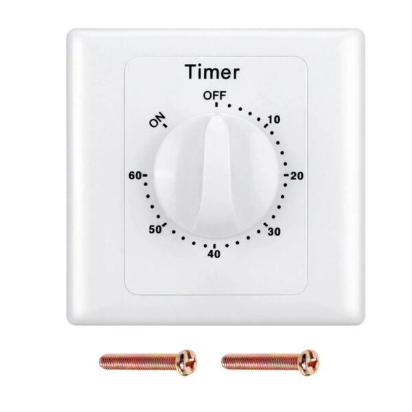 S28ce79fd597049d8a5b4398f7190e2c98.jpg 1pc AC220V Electronic Mechanical Timer Switch 86 Panel Countdown Timer Switch Water Pump Power Off Timing Controller Knob Switch