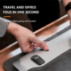 2pcs Set Mini Portable Laptop Stand Foldable Adjustable Riser for 10 to 18 inch Notebooks Macbook Computer Keyboard Holder