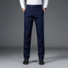 S2b068d765b7442998644c9cdad91f7408.jpg Male Smart Casual Pants Stretchy Sports Men's Fast Dry Trousers Spring Autumn Full Length Straight Office Black Navy Work Pants