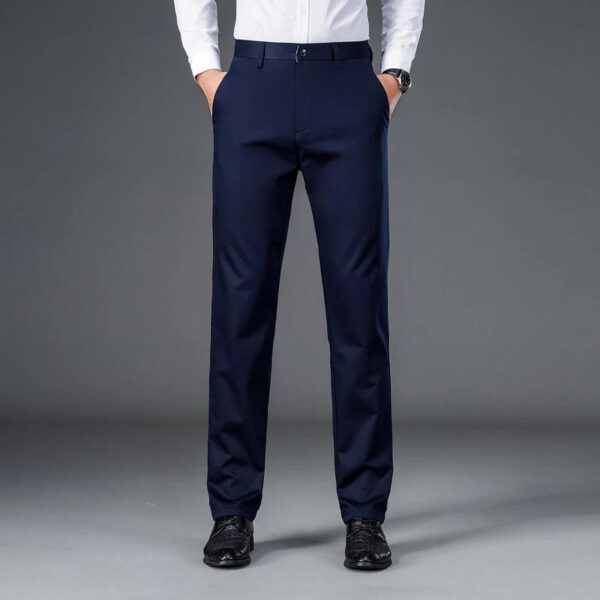 S2b068d765b7442998644c9cdad91f7408.jpg Male Smart Casual Pants Stretchy Sports Men's Fast Dry Trousers Spring Autumn Full Length Straight Office Black Navy Work Pants