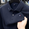 High end embroidery craft polo shirt long sleeved brand autumn Men's Wear comfortable breathable cotton casual business T-shirt