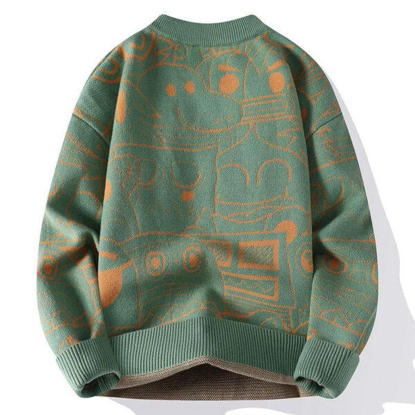 S2b6ad272fd3d442cb2436cabc511edfcE.jpg Autumn and Winter High School Students' Trendy Versatile Thick Bottom Sweater Knitted with Velvet Warm Fashion Men's Sweater