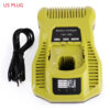 S2c0985f70fa1418bb3b3ac37ec809c6fE.jpg P117 Charger For Ryobi ONE+Plus P108 Dual Chemistry Battery 12V-18V EU/US/AU Plug For Ryobi 12V-18V Ni-CD Ni-MH Li-ion Battery