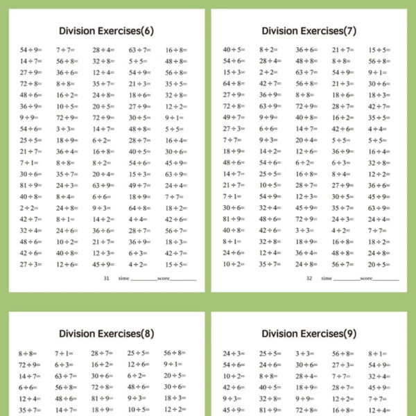 S2c0a09bc323f4b2e884346be88eb8473r.jpg Children's math workbooks, multiplication and division practice books, arithmetic cards, school supplies, student math learning