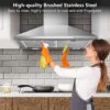 S2c2ff6f7e89c497b8234e818c878fd94J.jpg SNDOAS 60 cm Stainless Steel Wall Mounted Duted/Ductless A++ with Filters Led Light, 350m³/h 3 Speed range Hood
