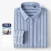 S2c7425d760374da18efd3b1f1d66f402z.jpg New 100% Pure Cotton Oxford Men's Plaid Shirts Male Business Casual High Quality Long sleeve Shirt for Men Pocket Shirt S-5XL