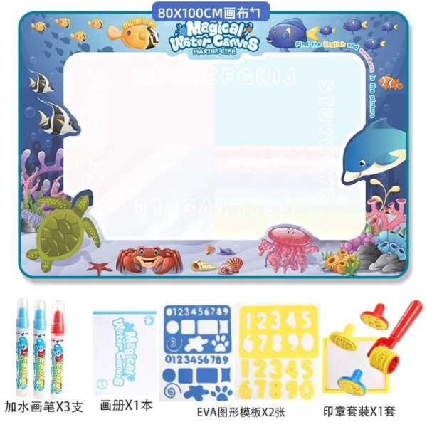 S2c87046ffb87401e8fe3b667b364dd89Q.jpg 100x80CM Magic Water Drawing Mat Coloring Doodle With Reusable Magic Pen Montessori Painting Board Montessori Educational Toys