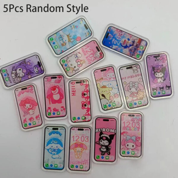 S2c9400b61d4a4ac799ae841e0cc2d436g.jpg 5Pcs 1:12 Dollhouse Miniature Mobile Phone Fashionable and compact Simulation Smartphone Model Kids Pretend Play Accessories
