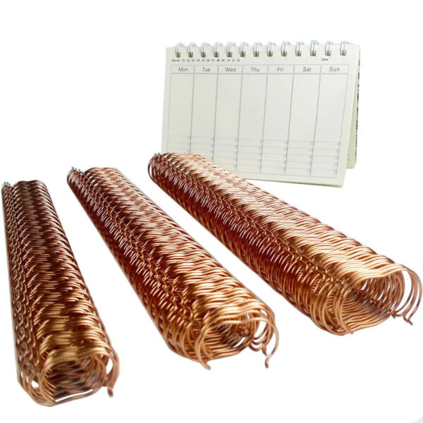 S2ca65359224749659e7b4f5d634a818am.jpg 50pcs Gold Metal YO Binding Wires Double Coil Wire Binding A4 Binders Double Wire Binding Calendar Binding Coil Notebook Springs