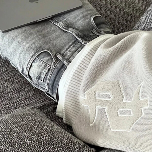 S2cc709b0655a460892ad352ee571feacJ.jpg Y2K Grey Long Sleeve Sweater Dollar Gothic Embroidery Pullover Goth Retro Casual Streetwear Old Money Men Boxy Knitted Clothing