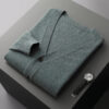 S2d79836f70884af4aa052e3fb26a4e42r.jpg 100% merino wool Men's Cardigan Cashmere Sweater Autumn And Winter Knitted Jacket Solid Color Long-Sleeved High Quality Top