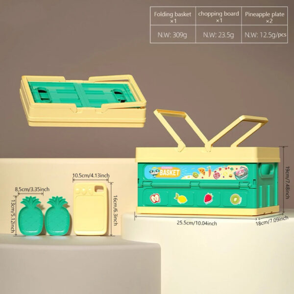Cutting Play Food Set For Kids Kitchen Toys Food Cutting Toys Fruits And Vegetables For Toddlers Boys Girls Xmas Gifts