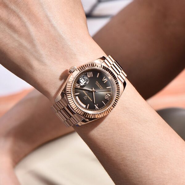2025 New PAGANI DESIGN Men's Watches DD40 Rose Gold Automatic Watch Man Mechanical Wristwatches Luxury AR Sapphire Mirror Gifts