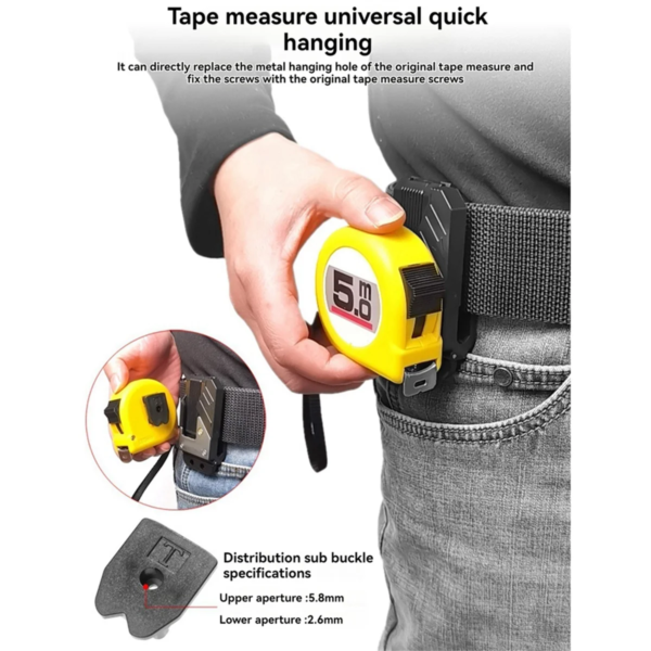 S2e3a5c576d5b436c8cfecb627d283adcW.png Sale Electric Drill Tape Belt Tape Measure Holder Hanger Holder Clip-on Tape Measure Holder for Belt Tape Measure
