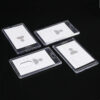 Acrylic Working Permit Case Finger Pull Push Style ID Tag Name Badge Holder Employee's Pass Work Card Holder Case