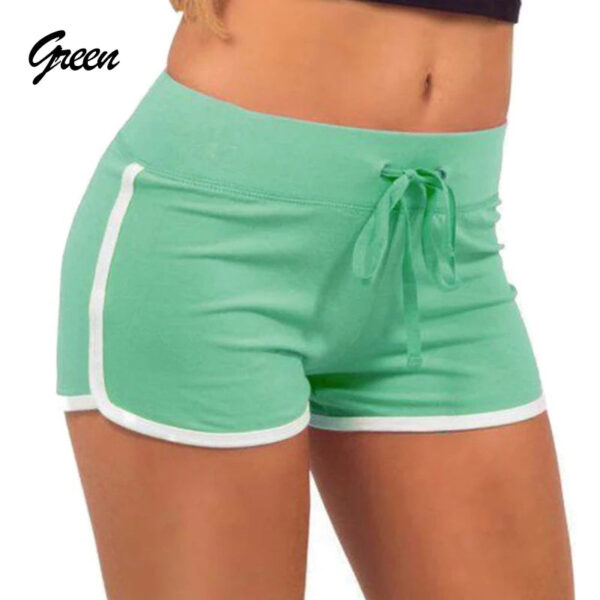 S2f476c42754a482dbe176ca092fccd07d.jpg 1pc Women Sports Yoga Shorts Skinny Patchwork Casual Tight Shorts Fashion Sexy Summer Girls Running Short Pants Gym Hip Training