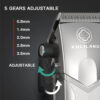 Madeshow Kulilang R55 R66 R77F Professional Men's Hair Clipper Trimmer Wireless Barber trimmer for men Oil Head Hair Salon